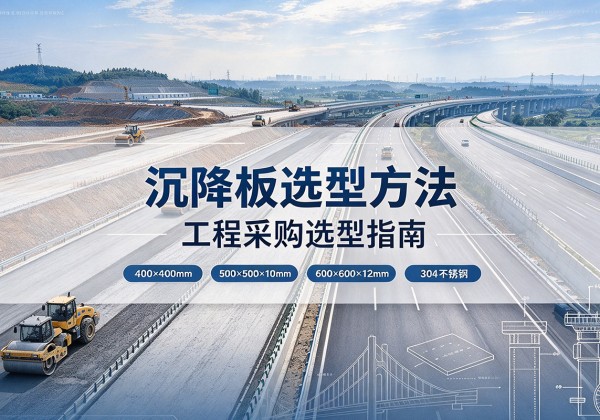 船山沉降板选择方法
